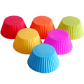 Miniatyrbilde 3 av 5: Cupcakeformer, 24 gjenbrukbare silikonformer for muffins