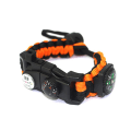 Miniatyrbillede 2 af 5: Justerbar Armbånd, 7 kerner 5 i 1 Nødsport Armbånd Gear kit Vandtæt, Kompas, Multi-Tool Vildmarkseventyr Paraply Reb Armbånd