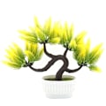 Miniatyrbilde 2 av 2: Kunstig potteplante Simulert potteplante Hjemmekontor Dekor (Gul)