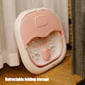 Miniatyrbillede 7 af 8: Fod Spa Massager med Konstant Temperatur, Rødt Lys Terapi, Foldbar Fodbad Tønde, Pink, EU Stik, 220V