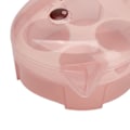 Miniatyrbillede 5 af 8: 3 stk. 4-rums Makeup Svampeholder Katteformet Støvsikkert Transparent Skønhedssvampebeholder Holder