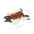 Miniatyrbilde 1 av 2: 100x94cm Vakkert Kufelt Mønster Kunstig Mykt Teppe Stue Gulvmatte Hjemmedekor