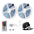 Miniatyrbilde 2 av 5: 10M IP65 Vanntett Innendørs Utendørs RGB Lysstripe│LED Stripe Lys│Dimbare Lysstriper│Fjernkontroll Stripe Striper│Selvklebende