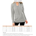 Miniatyrbild 1 av 2: 2 i 1 Långärmad Tröja Casual Enfärgad Lös Mjuk Elegant Bekväm Pullover Blus för Kvinnor Grå XL