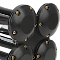Miniatyrbilde 5 av 8: 4 Trompeter Luftkompressor Horn 150DB 12V Super Høy Universal Passform for Biler Lastebiler Båter Tog