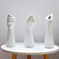 Miniatyrbild 4 av 8: Keramisk Handblomma Vas, Elegant Design &amp; Mångsidig Funktionalitet För Modern Nordisk Heminredning