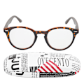 Pikkukuva 2 / 3: Unisex-lasit Visuaalisen Väsymyksen Lievitykseen Lukulasit Korkea Resoluutio Presbyopia Lasit Kotelolla (+350 Leopardikuvioinen Ruskea Jalka)