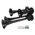 Miniatyrbilde 2 av 8: 4 Trompeter Luftkompressor Horn 150DB 12V Super Høy Universal Passform for Biler Lastebiler Båter Tog