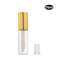 Miniatyrbillede 2 af 2: 50 stk Tomme Læbeglansrør DIY Læbepomadeflaske Beholder Makeup Værktøj (1,2 ml/stk Guld Låg)