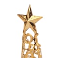 Miniatyrbild 3 av 8: Julgransformad ljusstake i metall, doftljusstativ, heminredning för bordsskiva, dekoration för semesterfest