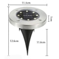 Miniatyrbillede 4 af 8: Solcelle gulvlampe, solnedfældet lys til udendørs brug, havebelysning med 8 LED'er, solcelle havebelysning