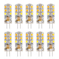 Miniatyrbillede 1 af 7: 10 stk. G4 LED-perler 220V Fremhævning Udskiftning Hjem Lys Pære Varm Hvid 24 LED 3W