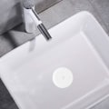 Miniatyrbillede 2 af 7: Badekar prop til afløb, 6 tommer silikone brusebad afløb badekar prop til køkken, badeværelse, vaskeri (grå)
