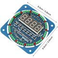 Miniatyrbild 6 av 7: DIY Elektronikprojekt med Svetsövning, Klockkit för Tidsmätning och Minne vid Strömavbrott, Inkluderar Detaljerade Instruktioner för PCB