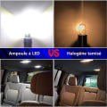 Miniatyrbild 4 av 5: 2 st vita T10 3030 2SMD LED-lampor för bil, hög belysningslampa, LED-varselljus, sidoljus, LED-blinkerslampa, registreringsskylt, motorcykel