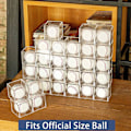 Miniatyrbild 6 av 8: Baseboll Displayfodral, Autografdisplay med enkel tvådelad montering, UV-skyddad akryl kubdesign, handgjord memorabilia display,