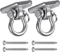 2-pack 304 takkrokar i rostfritt stål för väggmontering, krok för sandsäck, gymrep, hängmatta, gunga