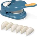 2-i-1 Dumpling Maker Press, Maskin för att göra dumplingdeg, Multifunktionell manuell Empanada Press, Blå
