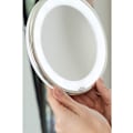 Miniatyrbillede 5 af 5: LED Forstørrelsesspejl med Fleksibel Arm og 360° Rotation - til Badeværelse med Sugekopmontering - 17,5 cm