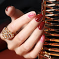 Miniatyrbild 5 av 5: 100 st Klara Falska Nagelprover Fläktformade Nageldisplaypinnar, Nagelkonst Tips Färgprover Pinnar Pop Pinnar Nageldisplayring