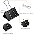 Miniatyrbillede 2 af 5: Amazon Papirclips, Medium (Lille Æske), 24 Stk., 2 Pakker med 12, Sort