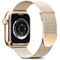Miniatyrbild 1 av 2: Uppgraderad rem kompatibel med Apple Watch 38mm 40mm 41mm, magnetiskt justerbart band för iWatch Series 9 8 7 6 5 4 3 2 1 SE, roséguld