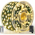 Miniatyrbild 1 av 5: Julbelysning 1000 LED 100 meter, IP67 Vattentät Plug-in Julgransbelysning med Fjärrkontroll, 8 Lägen, Dimbar, Hus Juldekorationer Warm colors