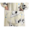 Miniatyrbilde 4 av 5: Ekstra Lang Oversized Blanket Hoodie, Voksen Dame Snuggle Fleece Brukbar Teppe, Fluffy Giant Hettegenser for Tenåringer