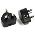 Miniatyrbilde 1 av 4: USB-plugg 3-pakning UK 3-pinners, 5V 2.1A USB-lader Pluggadapter Veggpluggkontakt Telefonadapter Flere strømladere Hurtiglading