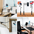 Miniatyrbild 5 av 5: Gooseneck Telefonhållare, Vikbar Tablet- och Smartphonehållare - 360° Flexibel Arm, Total Längd 75cm
