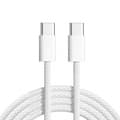 1 meter lång laddningskabel, kompatibel med Samsung och iPhone 17 Pro Max, snabbladdning, USB-C-gränssnitt, vit.