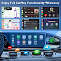 Miniatyrbillede 3 af 6: Trådløs CarPlay til iPhone, Trådløs CarPlay Dongle Konverterer Kablet til Trådløs, til Biler fra 2017-2024 & iPhone iOS 11+