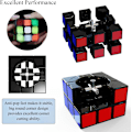 Miniatyrbilde 4 av 5: 3x3 Speed Cube, Uendelig Variabel Rubiks Kube Intelligens Trening Barnas Pedagogiske Leke (3x3x3)