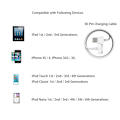 Miniatyrbilde 2 av 4: 30-pin ladekabel kompatibel med iPhone 4 4s 3G 3GS, iPad 1., 2. og 3. generasjon, iPod Touch, iPod Nano, iPod Classic USB