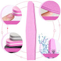 Miniatyrbilde 3 av 5: Sett med 10 Neglefiler, 100/180, Dobbeltsidige Neglebufferfiler, Blokker for Gel, Neglefil, Profesjonell Polering, Vaskbar og Gjenbrukbar