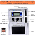 Miniatyrbillede 2 af 5: Pounds Version Elektronisk ATM Opsparingsbank Digital Pengeboks Maskine, Elektronisk Pengekasse, Stemmeprompt, Møntgenkendelse Silver black