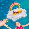 Miniatyrbillede 3 af 5: Oppustelig Kopholder, 2 i 1 Flydende Bakke, Flydende Kopholder, Oppustelig Drikkeholder til Pool, Oppustelig Bar Bakke
