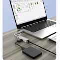 Miniatyrbillede 5 af 5: USB A til 3 x USB A og RJ45 Ethernet LAN Adapter Kabel Hub Mac USB-A Netværkskabel til Laptop, PC, MacBook