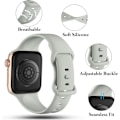 Pikkukuva 2 / 5: Yhteensopiva Apple Watch -rannekkeen 38mm/40mm/41/42mm（SM）kanssa, Apple Watch Series 10 9 8 7 6 5 4 3 2 1 SE, Harmaa 38mm/40mm/41/42mm（SM）