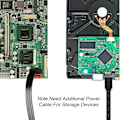 Miniatyrbillede 4 af 4: SATA Kabel III 6Gbps Lige HDD SDD Datakabel med Låsepal 18 Tommer Kompatibel med SATA HDD, SSD, CD Driver, CD Writer