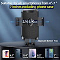 Miniatyrbilde 4 av 5: Biltelefonholder 360 graders roterende bilventilholder for iPhone og Android-smarttelefoner