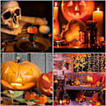 Pikkukuva 5 / 5: Kurpitsatuikku 12 kpl Välkkyvät LED-kurpitsavalot paristokäyttöisillä liekittömillä kurpitsatuikkukynttilöillä Halloweeniin ja teemajuhliin