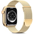 Miniatyrbild 1 av 5: Uppgraderad rem kompatibel med Apple Watch 38mm 40mm 41mm, magnetiskt justerbart band för iWatch Series 9 8 7 6 5 4 3 2 1 SE, guld