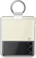 Klart skyddsfodral kompatibelt med Galaxy Z Flip 3 med ring – transparent