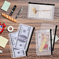 Miniatyrbild 4 av 5: A6 Budgetpärm i PU-läder - 6-rings pärm för budgetplanering (svart)