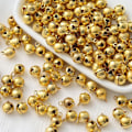 Miniatyrbillede 1 af 5: 100 Stykker Jingle Bells, Festdekorationer, Kæledyrsklokke, Smykkefremstilling, 12 mm (Guld)