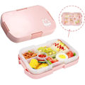 Miniatyrbild 1 av 5: Lunchlåda för barn, Bento-låda för barn med 6 fack, 920 ml lunchbehållare för barn