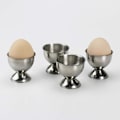 Miniatyrbilde 4 av 4: 2 stk. Eggkopper i rustfritt stål, eggeholdere, eggbrett, kjøkkenredskaper for hardkokte egg