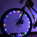Miniatyrbilde 2 av 5: LED Felglys for Sykkel - Pynt til Terrengsykkelramme & Eikelys for Nattsykling