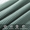 Miniatyrbillede 2 af 5: Hovedgavlbetræk til enkeltseng, Polar fleece støvtæt hovedgavlbetræk, Strækbar hovedgavlbeskytter (Mørkegrå, 150cm) Dark Gray